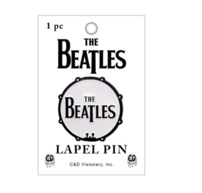 BEATLES - DRUM LOGO - ENAMEL LAPEL/HAT PIN - BRAND NEW