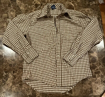 VINTAGE Sears Shirt Plaid Leisure Perma Prest Vibes 70s VINTAGE Sears Shirt Plaid Leisure Perma Prest Vibes 70s
