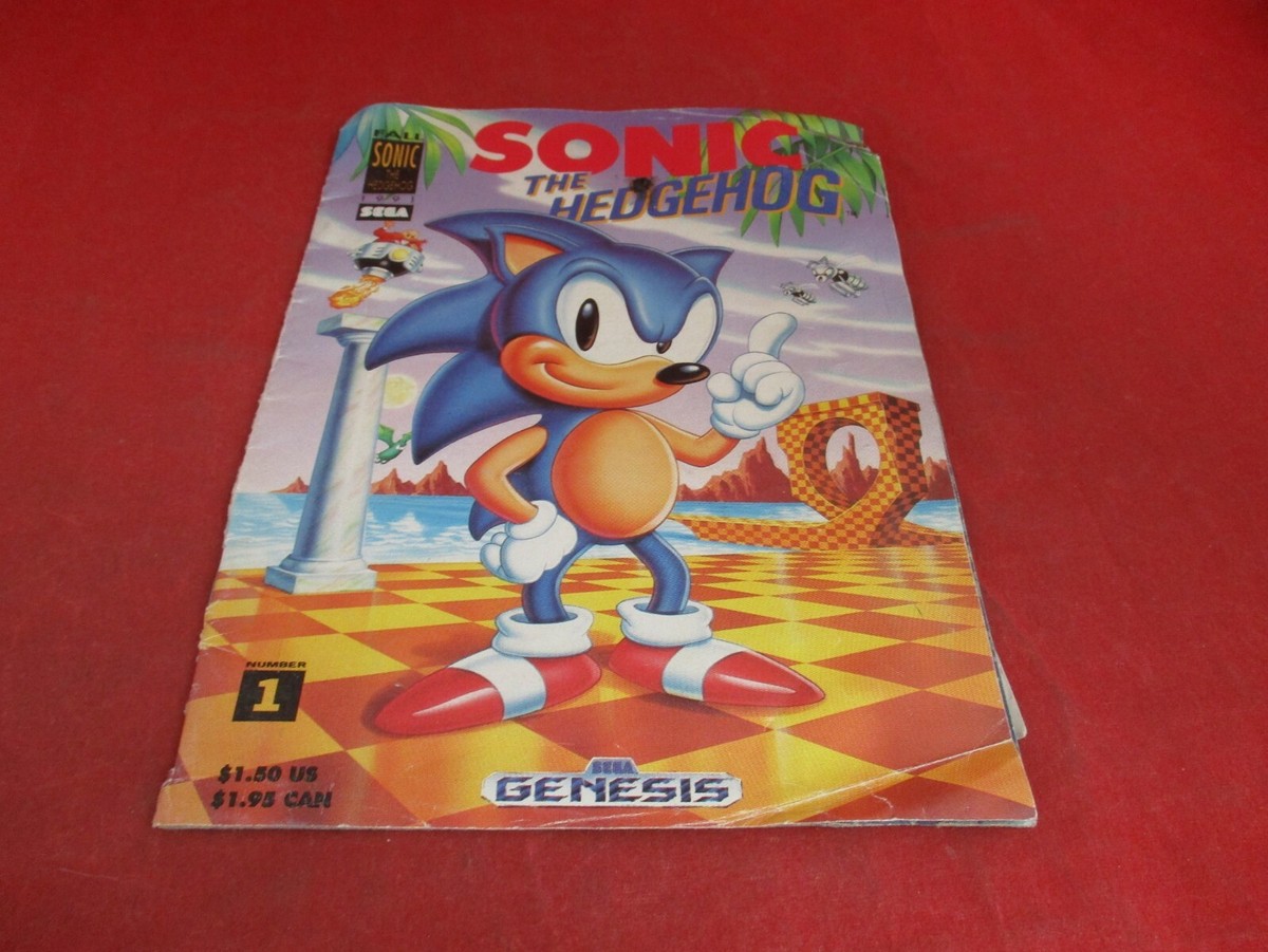 Sonic The Hedgehog #1 Fall 1991 Sega Genesis Era Promotional Comic