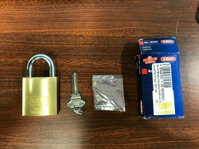 ABUS 83/45-300 S2 Schlage 45mm All Weather Solid Brass Rekeyable