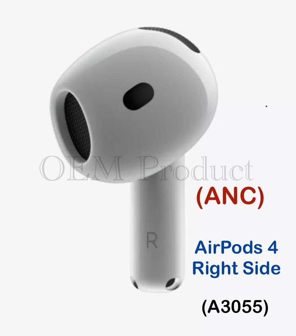 Original Apple AirPods 4 with Active Noise Cancellation (ANC) Right Side - A3055