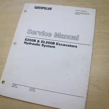 CAT Caterpillar E200B EL200B Excavator Hydraulic System Schematic Guide Manual