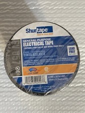 Shurtape 200782 EV 057 UL Listed Black Electrical Tape, 3/4in x 66ft