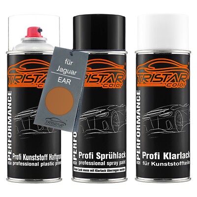 Autolack Spraydosen Set für Kunststoff für Jaguar EAR Sunstone Copper Metallic
