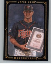 2008 UD Masterpieces Framed Black #50 Joe Mauer (ref 141240)
