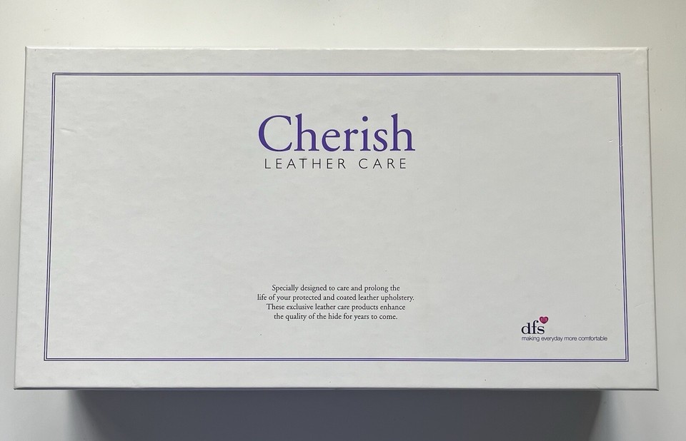 DFS Cherish Leather Sofa Care Kit Protecting Cream Cloth Cleaning Cloth