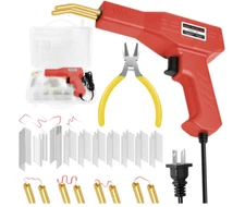 Hot Stapler Car Bumper Fender Plastic Welder Gun Plastic Repair Kit 800 Staples