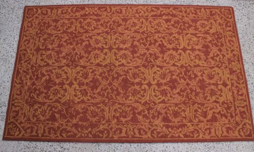 Red Rug Parisian Handmade Natural Wool Area Rug Living Room Oriental Carpets 5x8 - Picture 4 of 6
