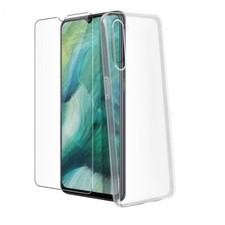For OPPO FIND X2 LITE TEMPERED GLASS SCREEN PROTECTOR + CLEAR SILICONE TPU CASE