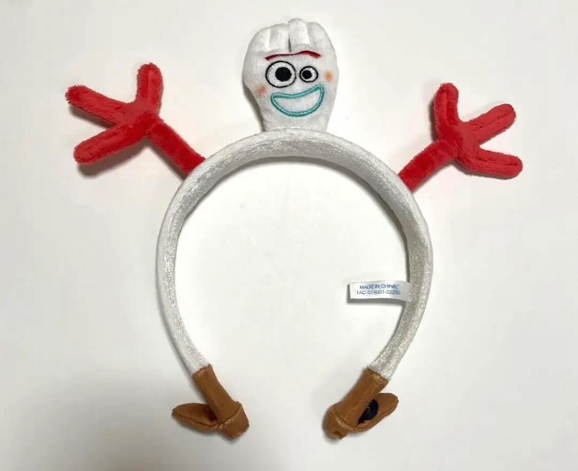 Disney White and Red Plush Forky Headband Toy Accessory Pre-Order main image 3