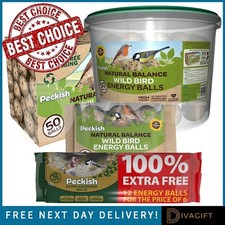 PECKISH EXTRA GOODNESS ENERGY BALLS WILD BIRD FEED FAT BALLS SNAX GARDEN FOOD