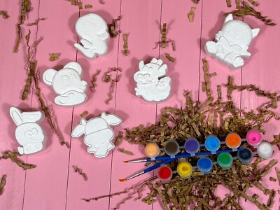 Paint Your Own Farm Animals DIY Kit   Creative Plaster Painting for Kids