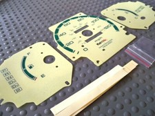 Instrument Cluster Yellow Face Gauges For 96-00 Honda Civic Dx Automatic No Tach