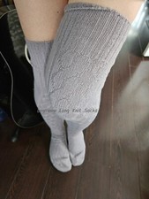 Cable Knit Over Knee High Long Boot Socks Womens School Girl Winter Cozy Bedroom