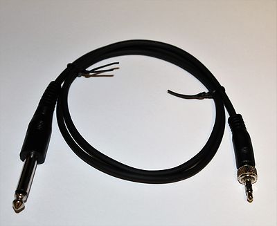 Replacement 1/4'' Guitar Instrument Cable for Sennheiser Belt Pack ***NEW***