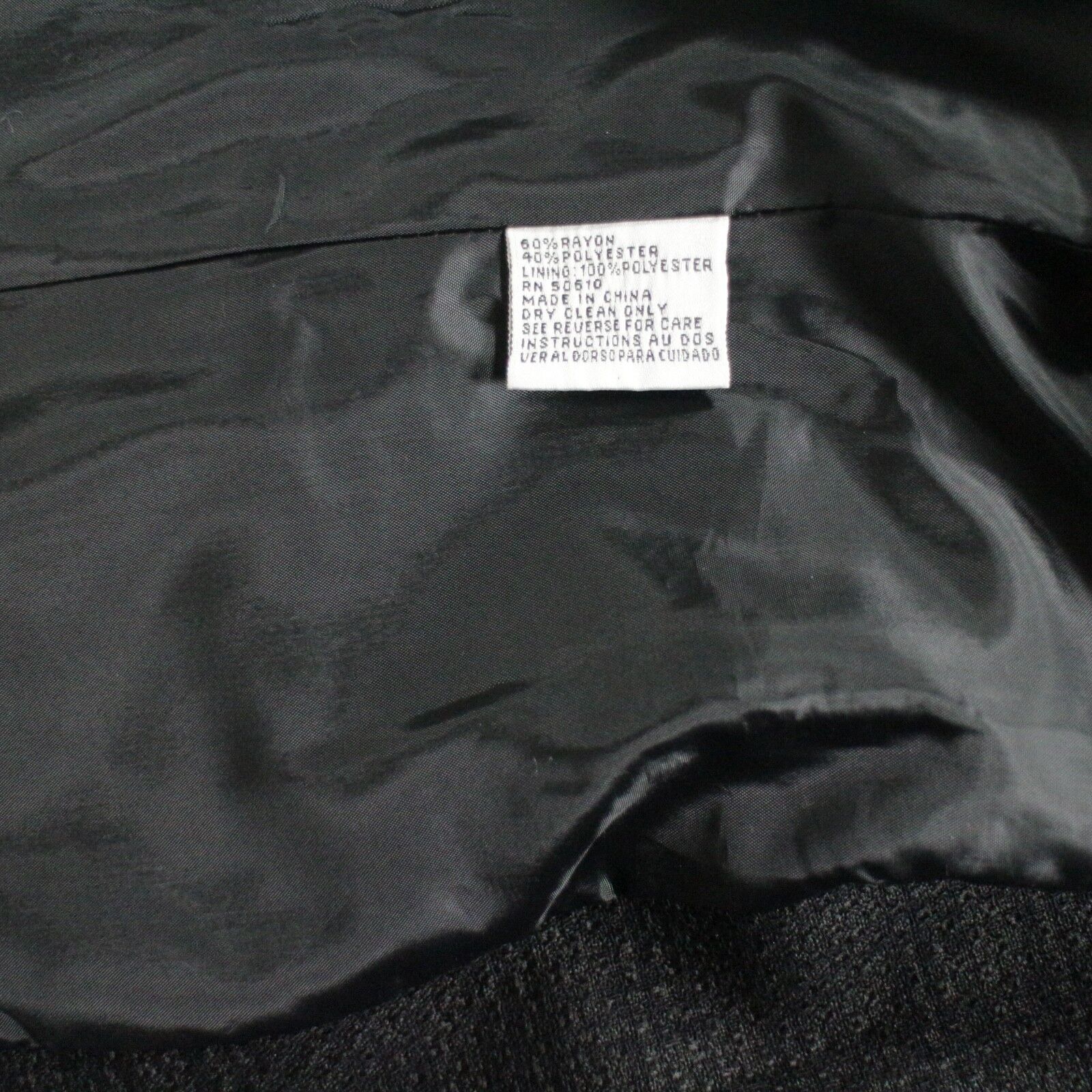 LE SUIT PETIT women’s CAREER blazer, 14P, black, textured weave fabric ...