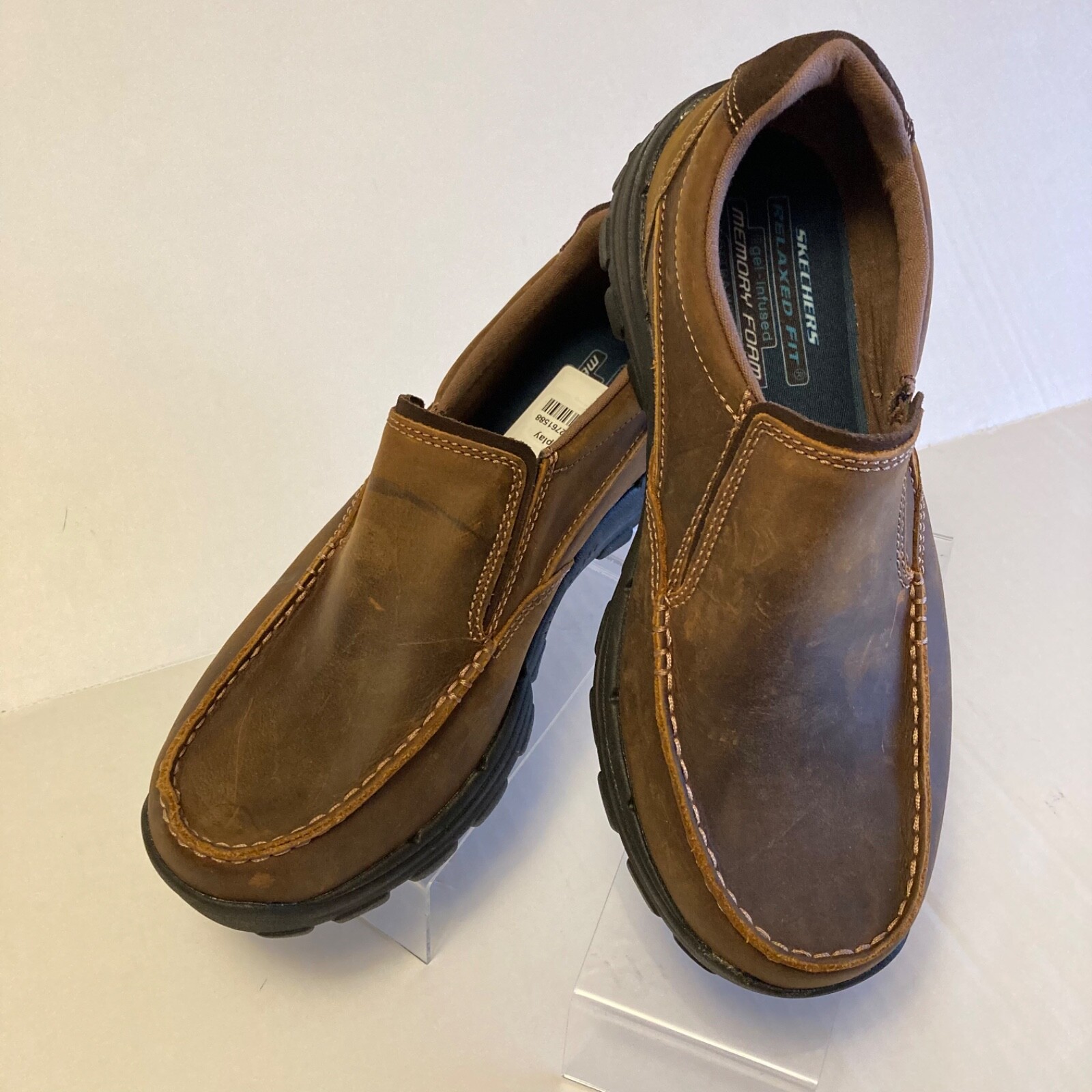 Skechers Men Braver Rayland Slip On Loafer XWide Gel Comfort Shoes SN