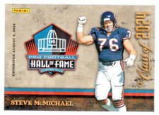 Steve McMichael Panini HOF Class of 2024 Hall of Fame Card Chicago Bears