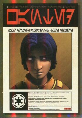 Star Wars Galaxy 2018 Wanted Poster Chase Card P-1 Ezra Bridger