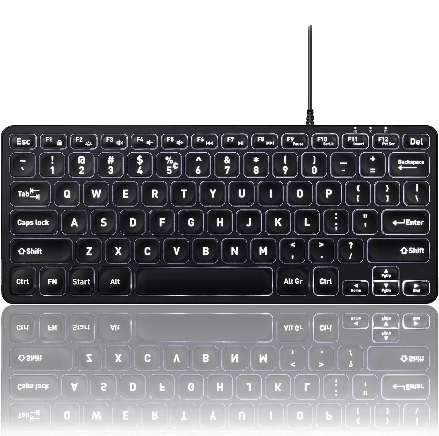 Los teclados de ordenador USB Blanco y teclados