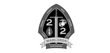4" us marine corps 2nd battalion 2nd marines warlords bw sticker decal usa made