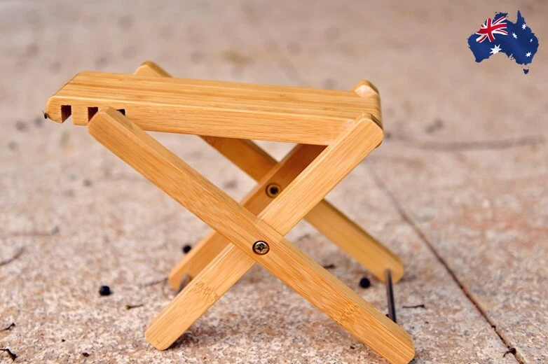 NEW Original bamboo style Guitar Foot Stool Footrest Adjustable metal fittingsAU - image 3 of 4