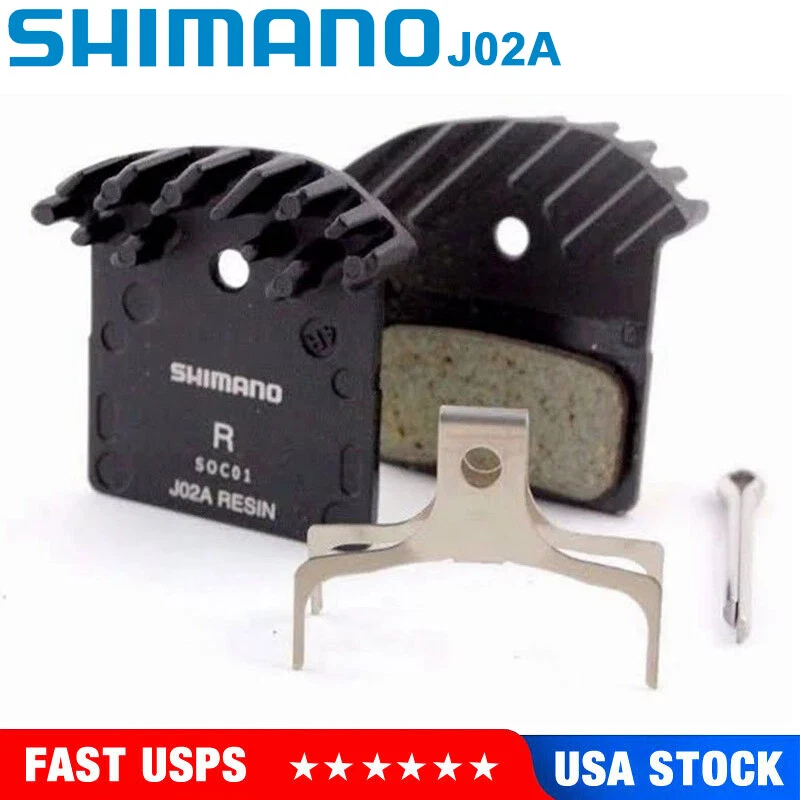 Shimano J02A Resin Cooling Fin Ice Tech Disc Brake Pads SLX Deore