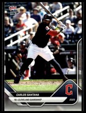 2025 Topps Now Road to Opening Day OD-65 Carlos Santana Cleveland Guardians