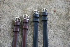 KL Select Red Barn Leather Spur Straps - Childs 14.5" - Black & Brown
