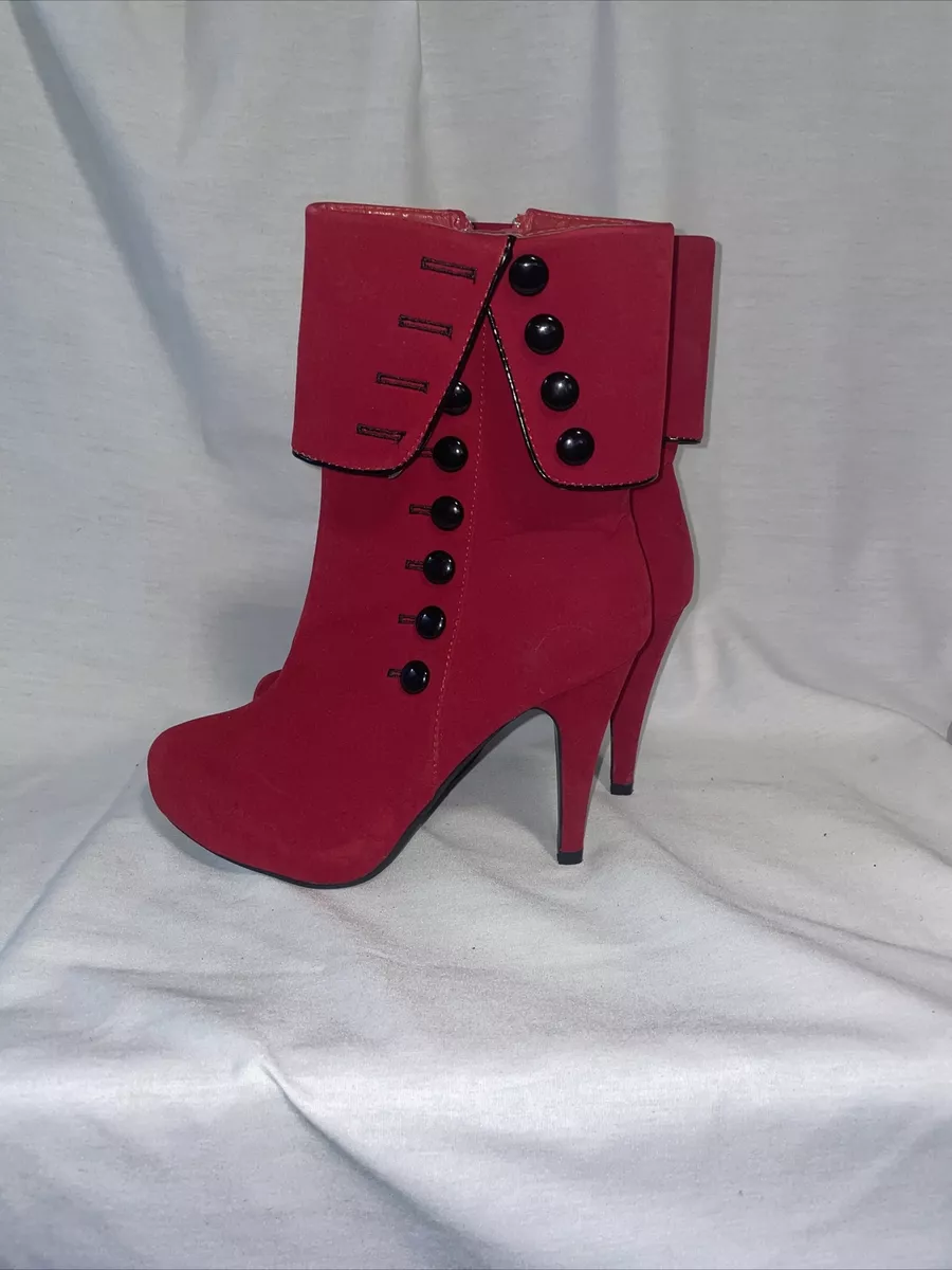 Red boots hotsell ebay