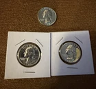 United States coins 3 Washington quarters Uncirculated , bonus coins included