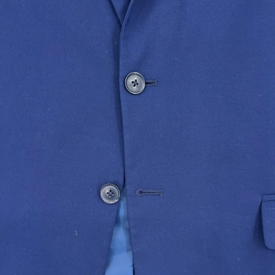 Joe от Joseph Abboud Blazer мужской 44L темно-синий спортивное пальто 2 пуговицы с подкладкой эластичной - Изображение 3 из 4