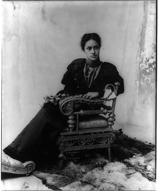 Princess Kaiulani Hawaii c1893 Portrait Seated Chair Hawaiian