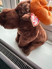 Ty Beanies Chocolate The Moose Beanie Buddy.