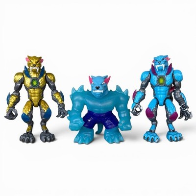 Moose Toys Treasure X Beast Lab Action Figure Lot of 3 Werewolf Monster Figures