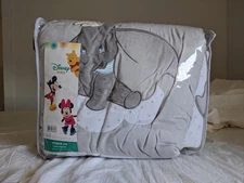 New Disney Baby Inspired Dumbo Crib Comforter Set  Gray
