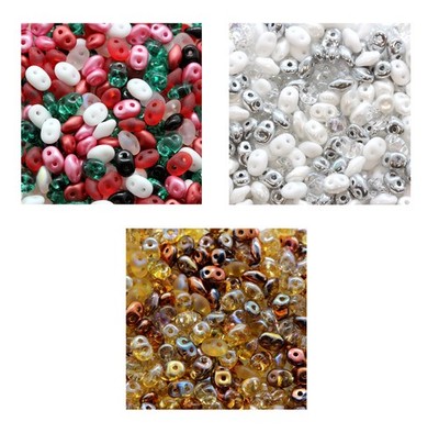 Matubo Superduo  Pressed Beads 2.5x5mm Czech Glass 22.5g Tube andere Farben