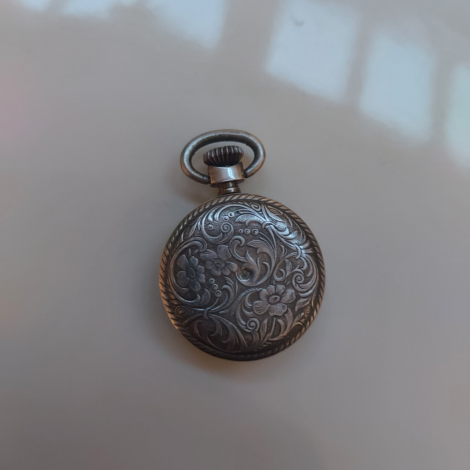 antique solid silver crab hallmark collar pocket … - image 10