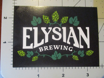 ELYSIAN BREWING seattle Green LOGO STICKER decal craft beer brewery G