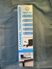 Cable Management Yecaye 7.8’ J Channel Cable Raceway Cable Management Under Desk