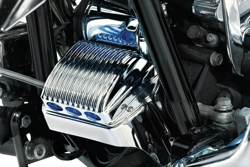 For Harley-Davidson Road King 1997-2011 Kuryakyn Chrome Regulator Cover Foto 2 de 2