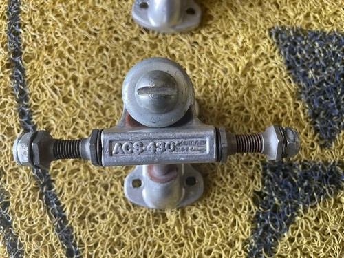 Vintage 70s ACS 430 skateboard trucks NOS Set Full Thread Axle New Unused - Picture 6 of 10