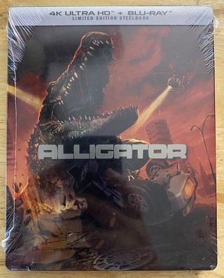 NEW ALLIGATOR 4K ULTRA HD + BLU RAY SHOUT! FACTORY LIMITED EDITION STEELBOOK