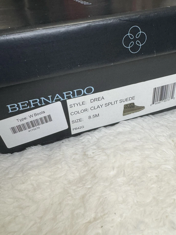 Bernardo Drea Shearling-Lined Moc Boots In Clay Size 8.5M - Image 2 of 4