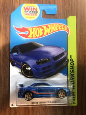 Hot Wheels 2014 - HW Workshop - Nissan Skyline GT-R (R34) - Blue - #230/250