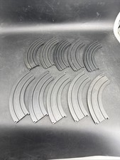 10 Pieces Aurora AFX Ho Slot Car Curve Track 9" R 1/4 Circle 2519 Ex Condition