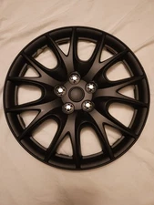 Auto Drive 16-Inch Wheel Cover Set KT950-16MBK  Used Black Hubcap