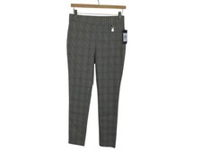 NWT Tommy Hilfiger Womens Size 6 6x28 Glen Plaid Stretch Pull-On Ankle Pants NEW