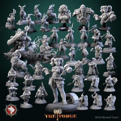 Dungeons and Dragons Models - The Forge - Set von White Werewolf Tavern
