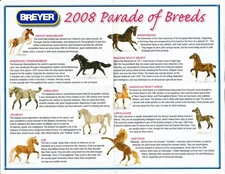 #1091  BREYER PARADE OF BREEDS JCP SET 2008  NIB NEVER UNWRAPPED